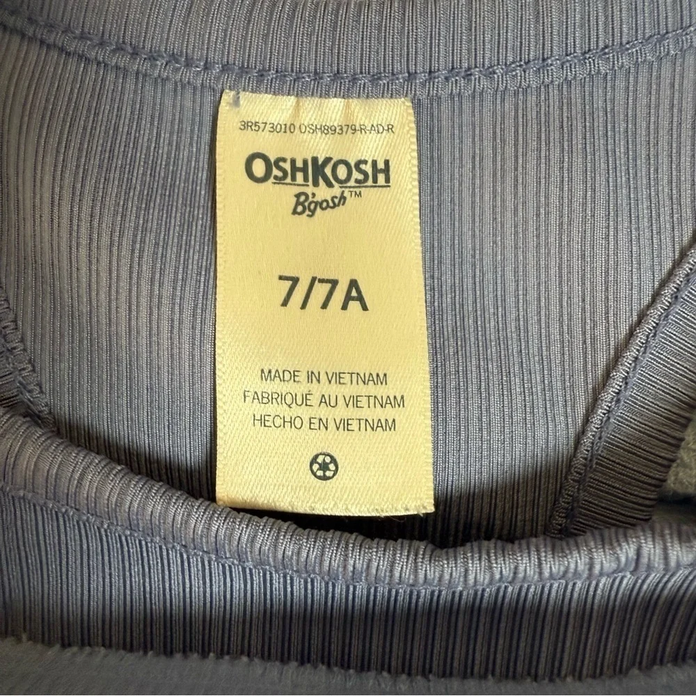 Oshkosh B’Gosh Light Purple Cropped Sweatshirt & Tank top for Off the shoulder